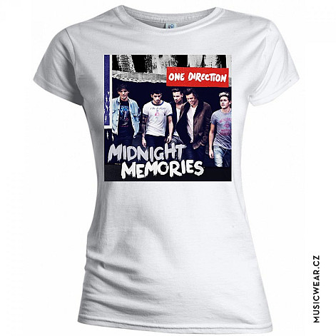 One Direction koszulka, Midnight Memories White, damskie
