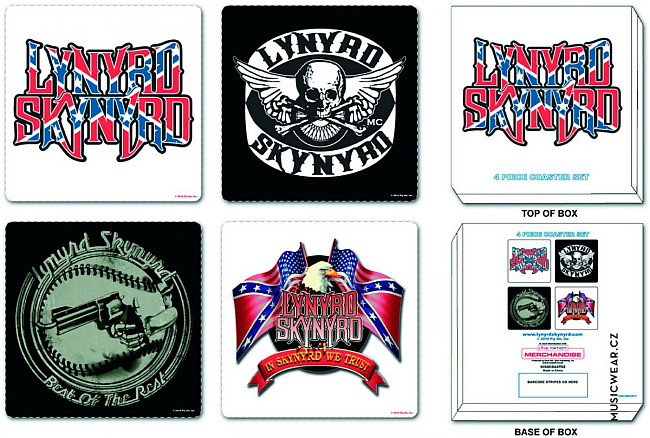 Lynyrd Skynyrd set korkových podtácků 4szt, Mixed Designs
