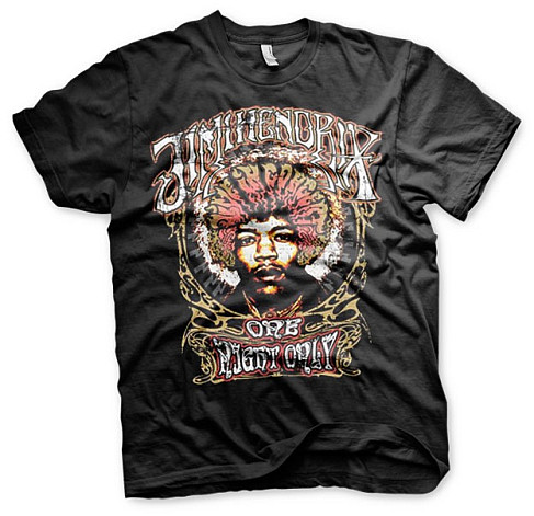 Jimi Hendrix koszulka, Halo Black, męskie