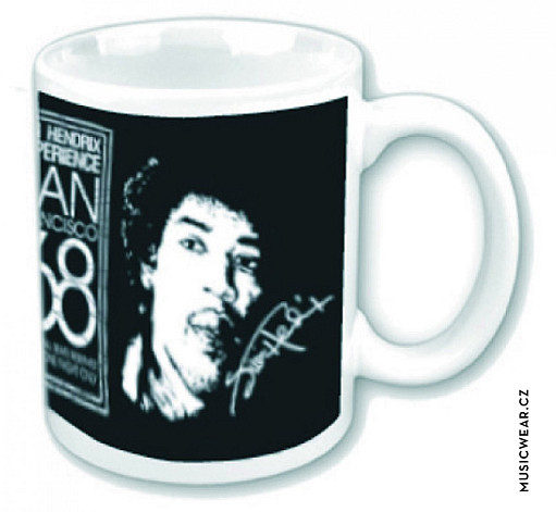 Jimi Hendrix ceramiczny kubek 250ml, San Francisco 68