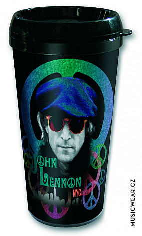 John Lennon podróżny kubek 330ml, Beret