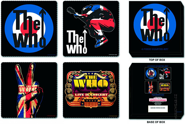 The Who set korkových podtácků 4szt, Mixed designs