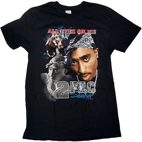 Tupac koszulka, All Eyez Homage Black, męskie