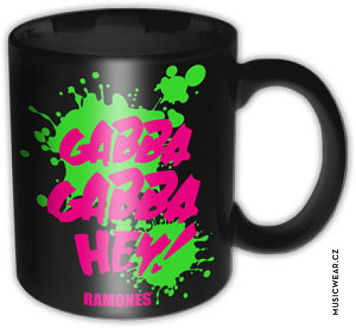 Ramones ceramiczny kubek 320ml, Gabba Gabba Hey