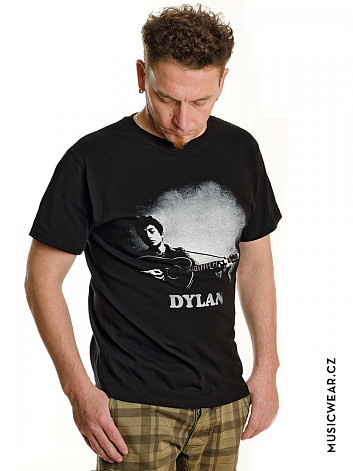 Bob Dylan koszulka, Guitar & Logo, męskie