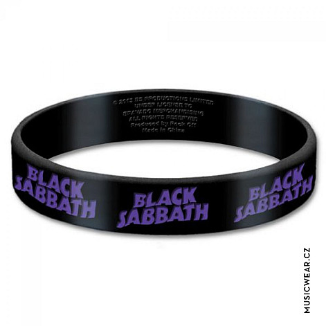 Black Sabbath silikonový bransoletka, Logo
