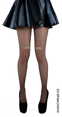 Pamela Mann rajstopy, Blood Plaster Knee Tights Black, damskie