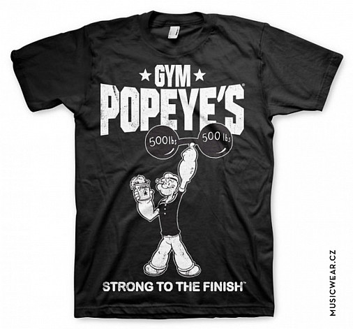 Pepek námořník koszulka, Popeyes Gym, męskie