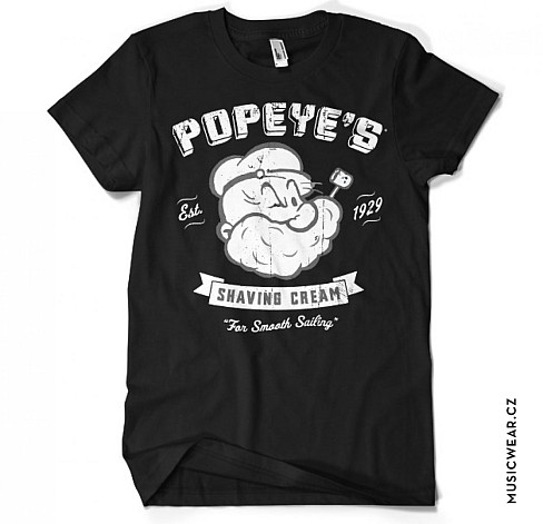 Pepek námořník koszulka, Popeyes Shaving Cream, męskie