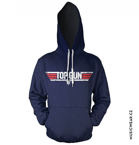 Top Gun bluza, Distressed Logo, męska