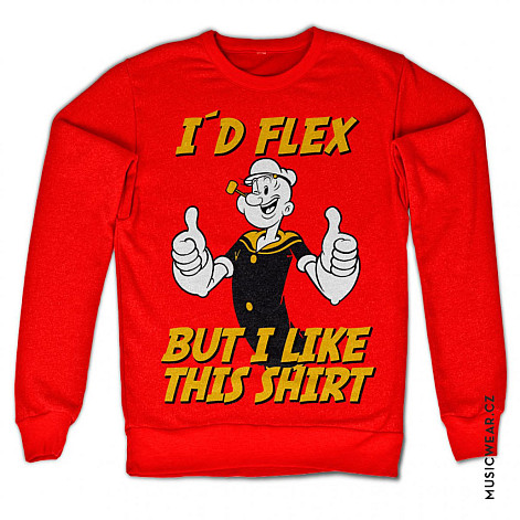 Pepek námořník bluza, I´d Flex But I Like This Shirt, męska