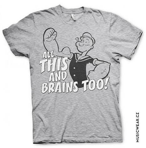 Pepek námořník koszulka, All This And Brains Too, męskie