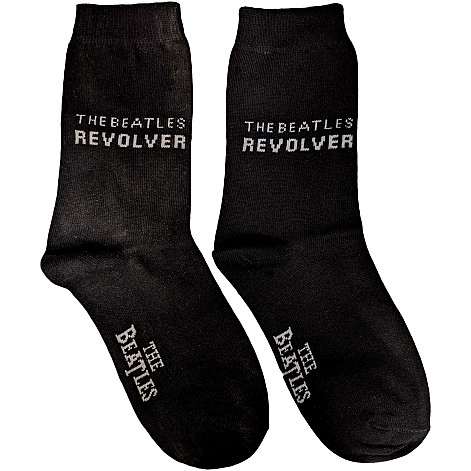The Beatles ponožky, Revolver Horizontal Black, męskie - velikost 7 až 11 (41 až 45)