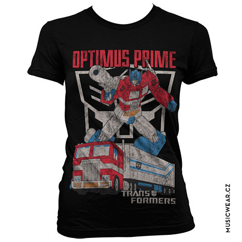 Transformers koszulka, Optimus Prime Distressed, damskie
