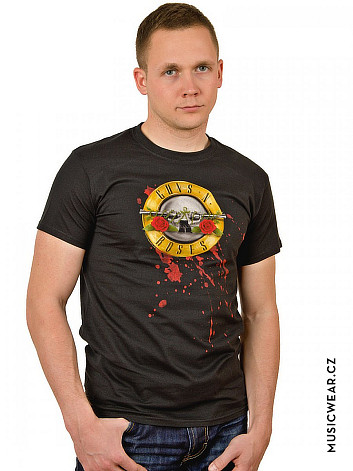 Guns N Roses koszulka, Bullet, męskie