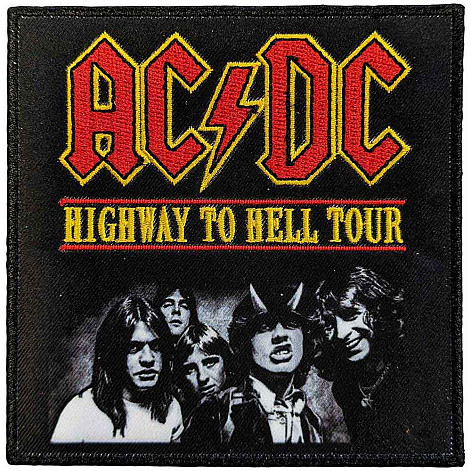 AC/DC tkaná naszywka PES 100 x 100 mm, Highway To Hell Tour