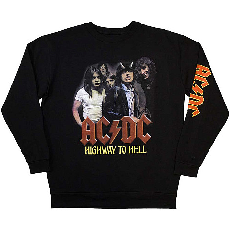 AC/DC bluza, Sweatshirt H2H Band Sleeve Print Black, męska