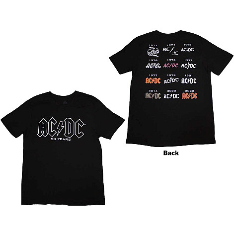 AC/DC koszulka, Logo History BP Black, męskie