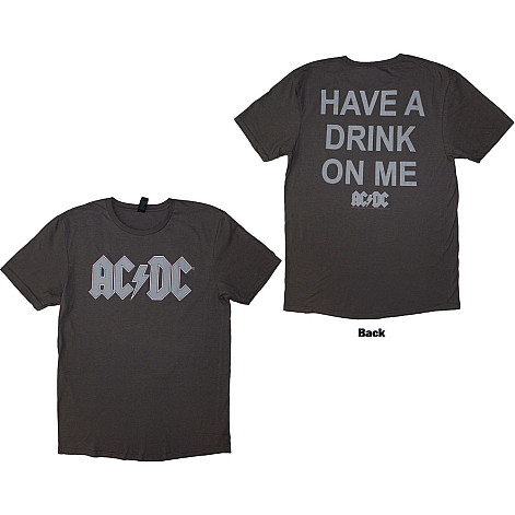 AC/DC koszulka, Have A Drink On Me BP Grey, męskie