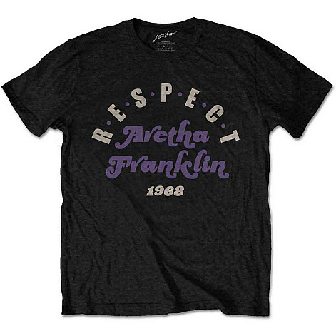 Aretha Franklin koszulka, Respect Black, męskie