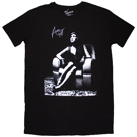 Amy Winehouse koszulkavé šaty, Chair Black, damskie