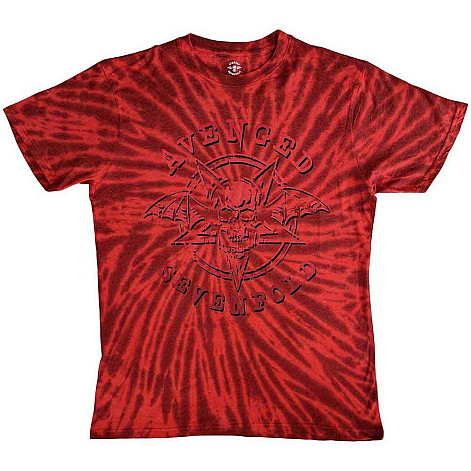 Avenged Sevenfold koszulka, Pent Up Dip Dye Red, męskie