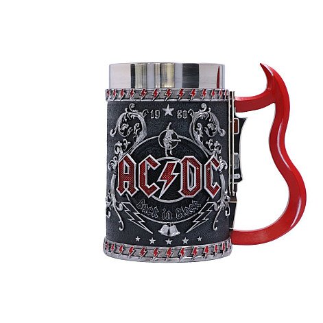 AC/DC kubek do piwa 500 ml/16 cm/0.9 kg, Back in Black