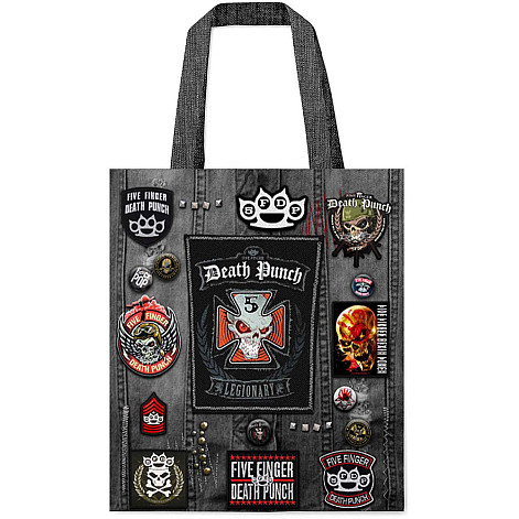 Five Finger Death Punch torba na zakupy Eco PES 40x40 cm/260g, Legionary Multicolor