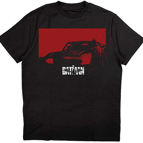 Batman koszulka, The Batman Red Car Black, męskie