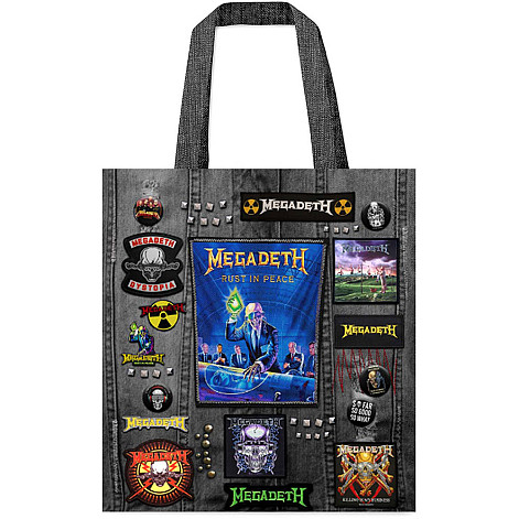 Megadeth torba na zakupy Eco PES 40x40 cm/260g, Rust In Peace Multicolor