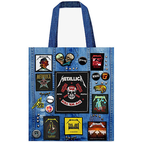 Metallica torba na zakupy Eco PES 40x40 cm/260g, Kill 'Em All Multicolor