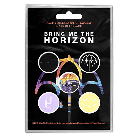 Bring Me The Horizon zestaw 5 odznak průměr 25 mm, That's the Spirit