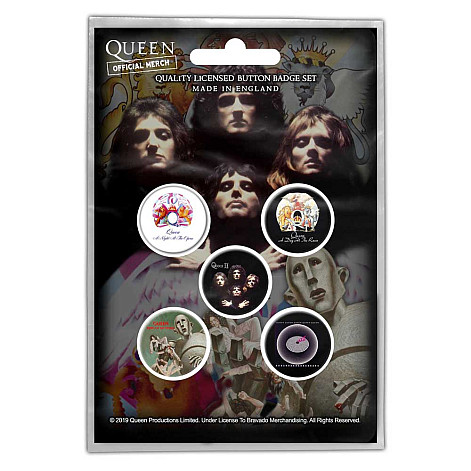 Queen zestaw 5 odznak, Early Albums