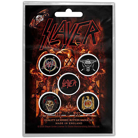 Slayer zestaw 5 odznak průměr 25 mm, Eagle