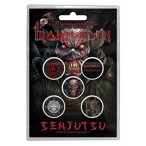 Iron Maiden zestaw 5 odznak, Senjutsu