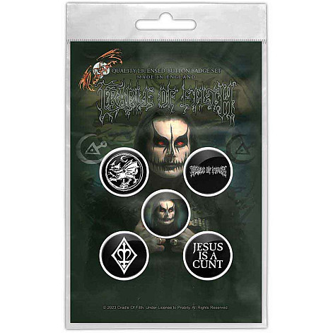 Cradle Of Filth zestaw 5 odznak průměr 25 mm, Hammer Of The Witches/Dani