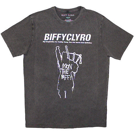 Biffy Clyro koszulka, Big Imagination Stone Wash Charcoal Grey, męskie