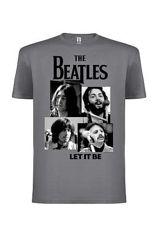 The Beatles koszulka, Let It Be Grey, męskie
