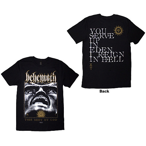 Behemoth koszulka, The Shit Ov God Reign In Hell BP Black, męskie