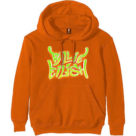 Billie Eilish bluza, Airbrush Flames Blohsh Orange, męska