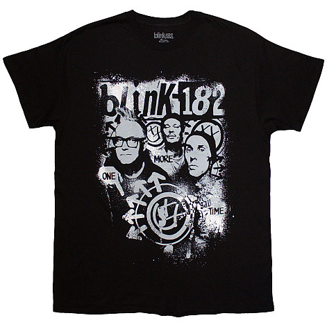 Blink 182 koszulka, One More Time Spray Paint Black, męskie