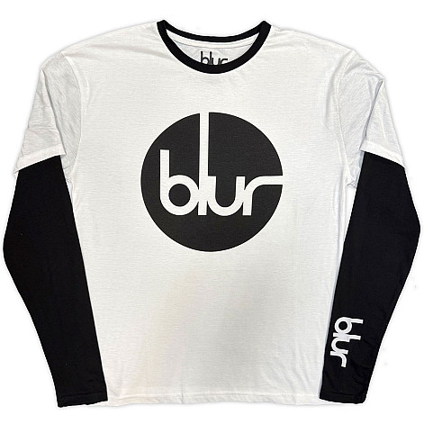 Blur koszulka długi rękaw, Circle Logo Black & White, męskie
