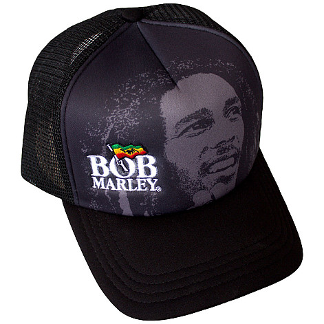 Bob Marley czapka z daszkiem, Logo & Face Mesh Black, unisex