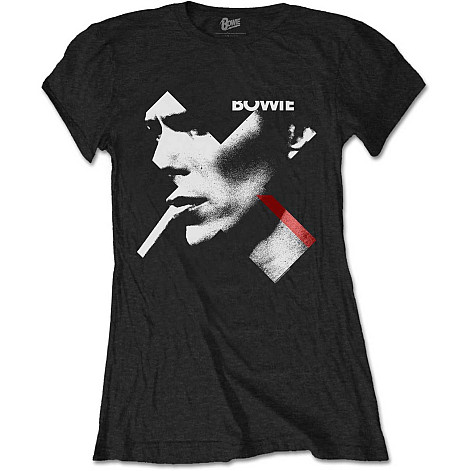 David Bowie koszulka, X Smoke Red, damskie