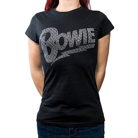 David Bowie koszulka, Flash Logo Diamante, damskie