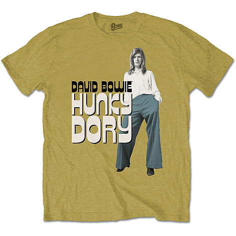 David Bowie koszulka, Hunky Dory 2 Mustard Yellow, męskie