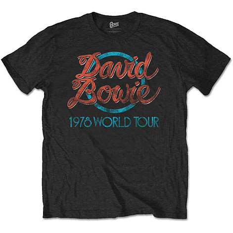 David Bowie koszulka, 1978 World Tour, męskie