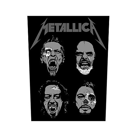 Metallica naszywka na plecy 30x27x36 cm, Undead