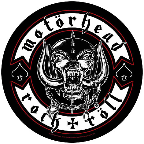 Motorhead naszywka na plecy CO+PES průměr 29 cm, Biker Black