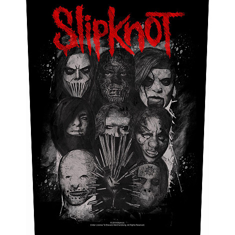 Slipknot naszywka na plecy 30x27x36 cm, We Are Not Your Kind Masszt